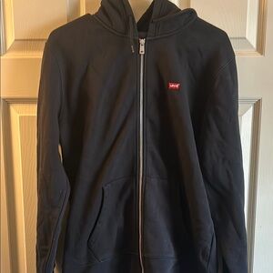 Levi's NEVER WORN MENS MEDIUM Black Zip-Up Hoodie